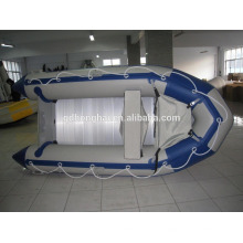 bateau gonflable de Chine ce canot pneumatique aluminium sol pvc bateau d’aviron de 3,6 m